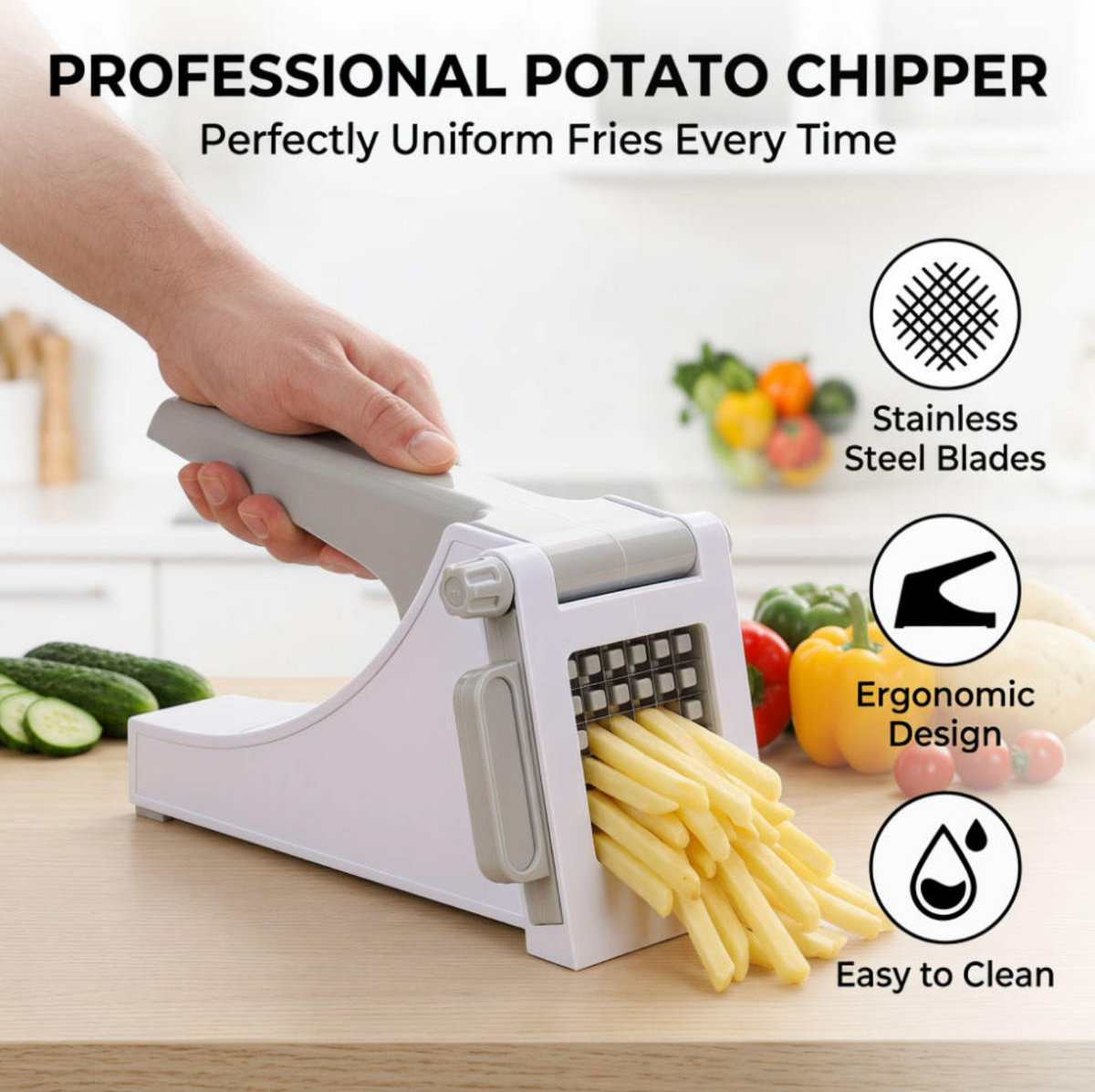 Manual Food Dicer, Slicer & Kitchen Prep Tool