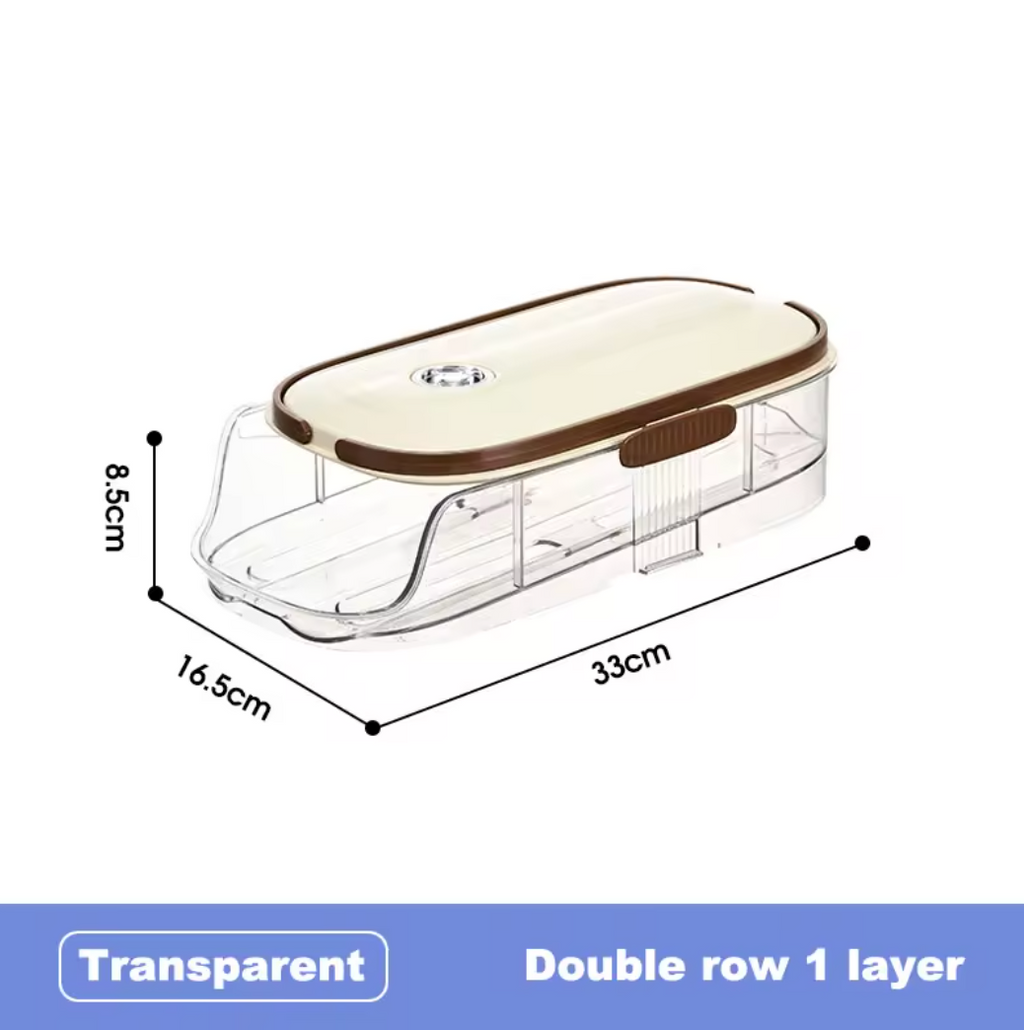 Automatic Egg Dispenser & Rolling Food Storage Organizer