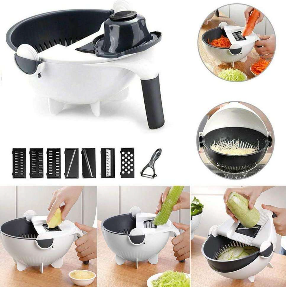 Manual Food Slicer, Dicer & Cutter Kitchen Tool